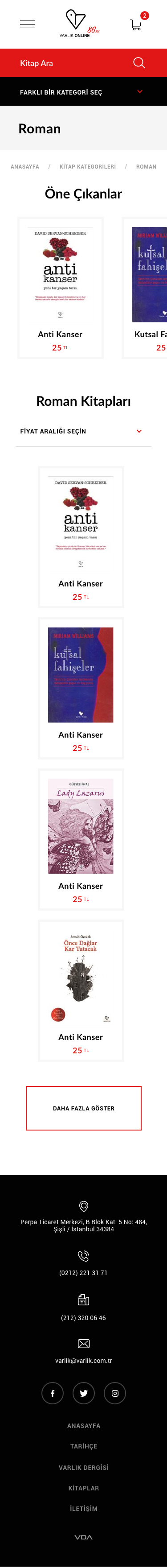 Kitap Kategori